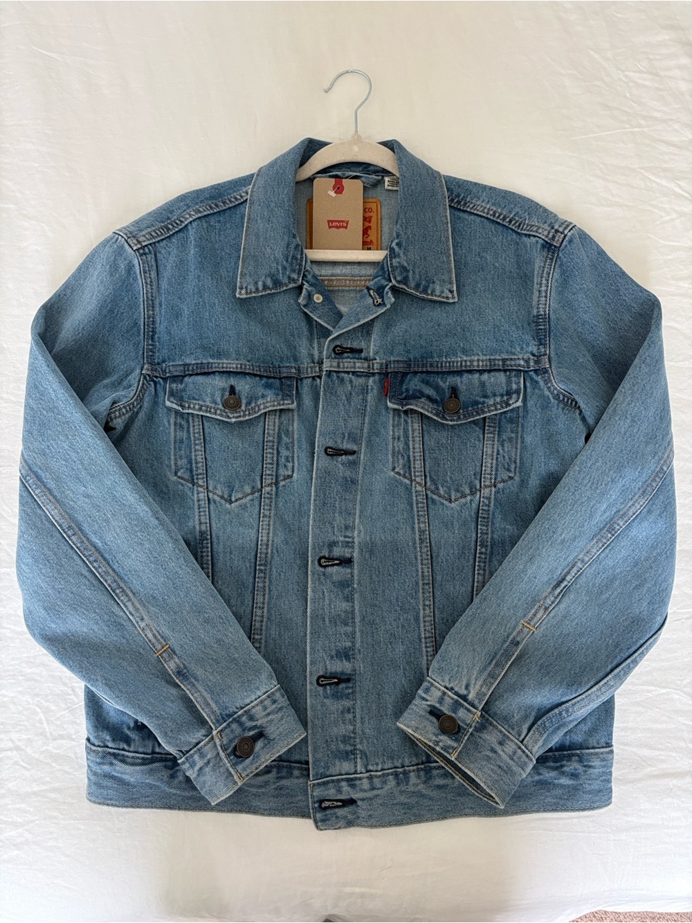 Levi’s Men’s Trucker Jacket in Stonewash